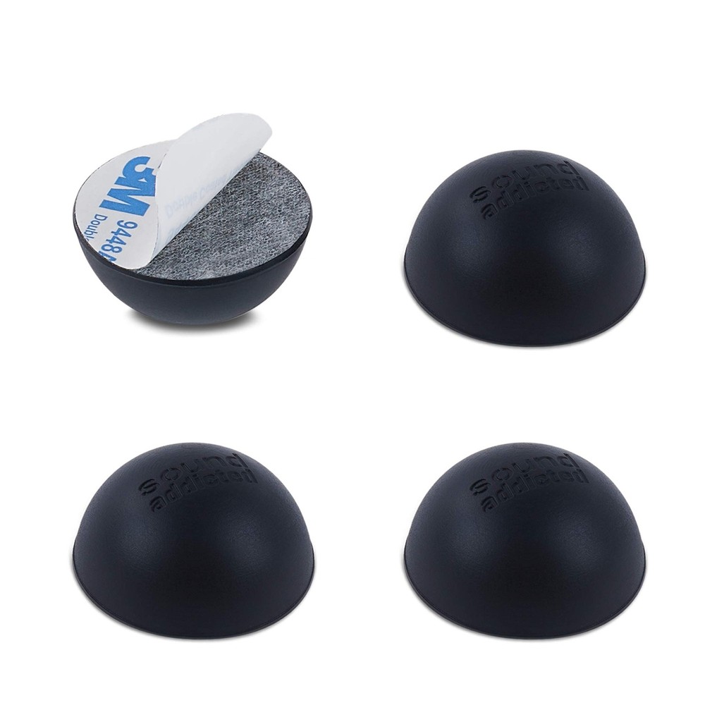 Sound Addicted Subble 1.2'' (4 Pack) - 4Pack for Audio Equipment, Black