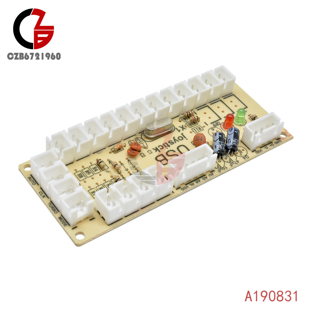 USB Arcade Encoder Zero Delay PC to Joystick 5Pin MAME Sanwa Push Button + Cable