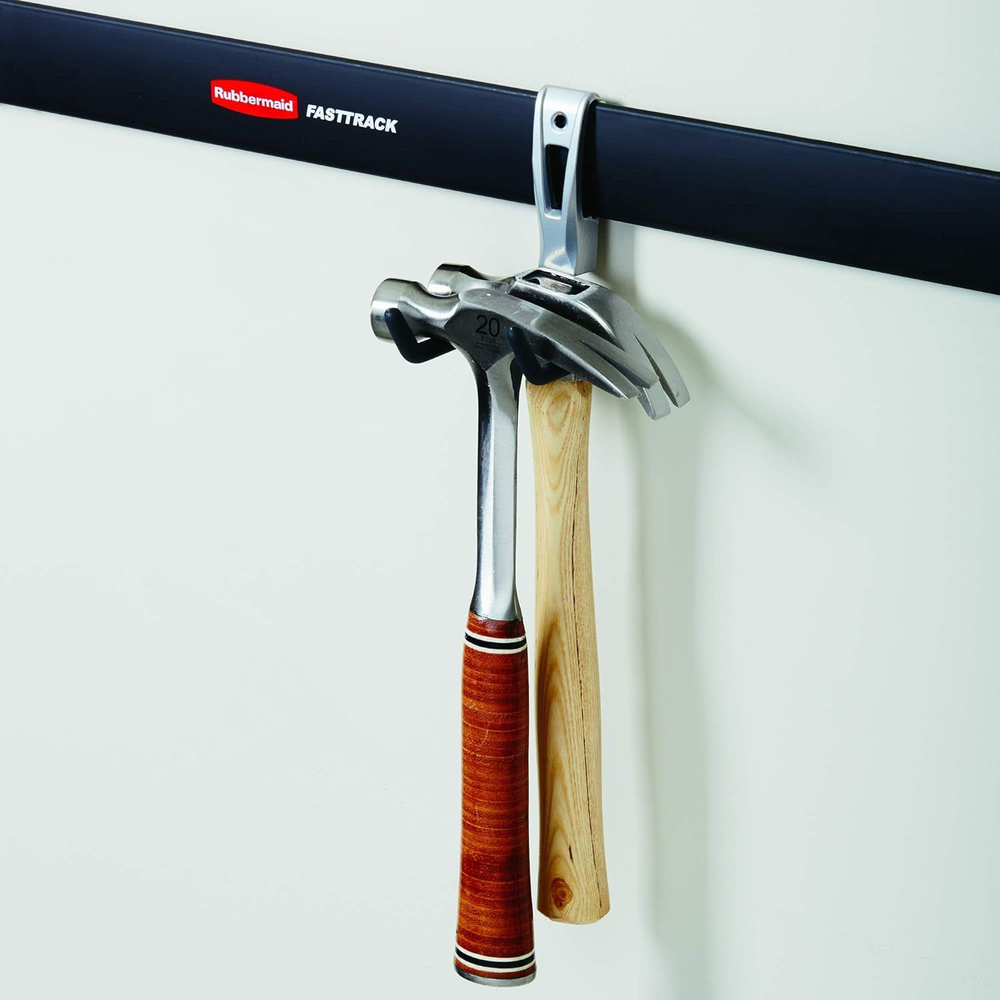 Rubbermaid FastTrack Wall Mounted Garage Storage Utility Multi Hook for...