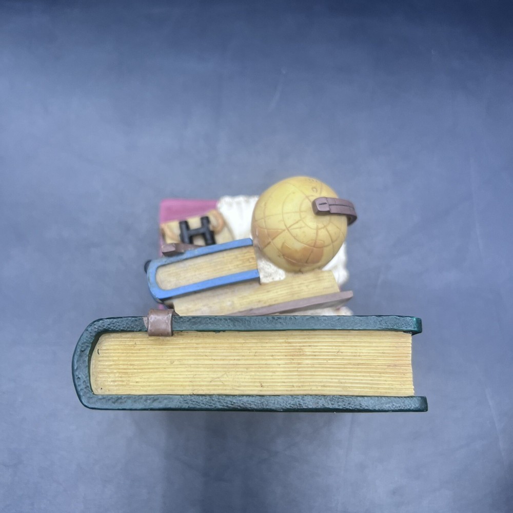 Nautical Themed Bookends With Globe, Anchor, Log Book, And Binoculars