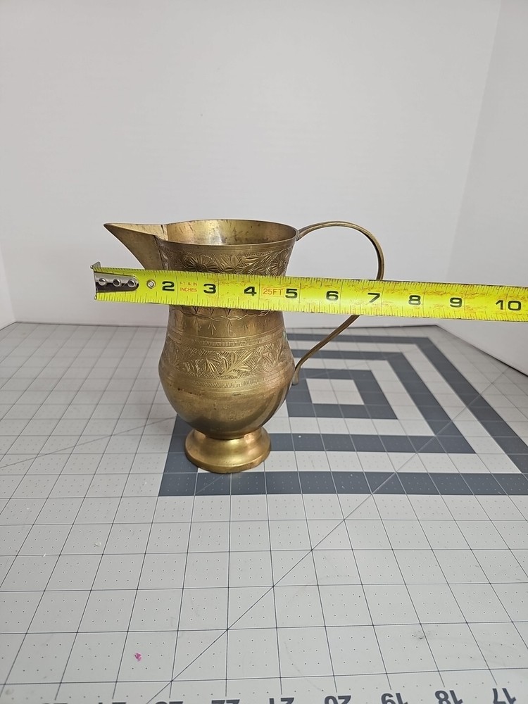 Medium Brass Jug/pitcher Indian Long Handle