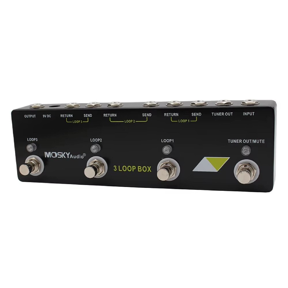 MOSKY Audio 3 LOOP BOX Guitar Pedal Looper Switcher Effect Pedal Loop System CA
