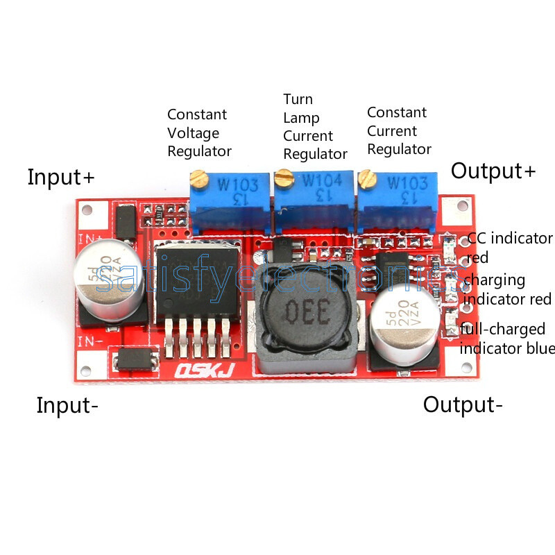 1/2/5/10PC DC-DC LM2596 Step Down Adjustable CC/CV Power Supply LED Driver Modle