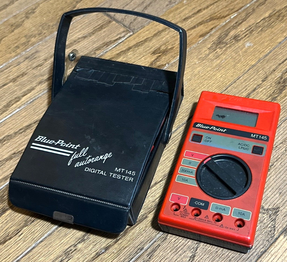 VTG Blue Point Tools Digital Tester Electrical Unit Multimeter Case Leads