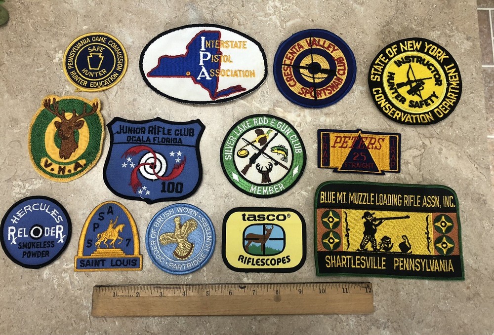 LOT Hunting Marksmanship Pistol Muzzle Loading etc patches