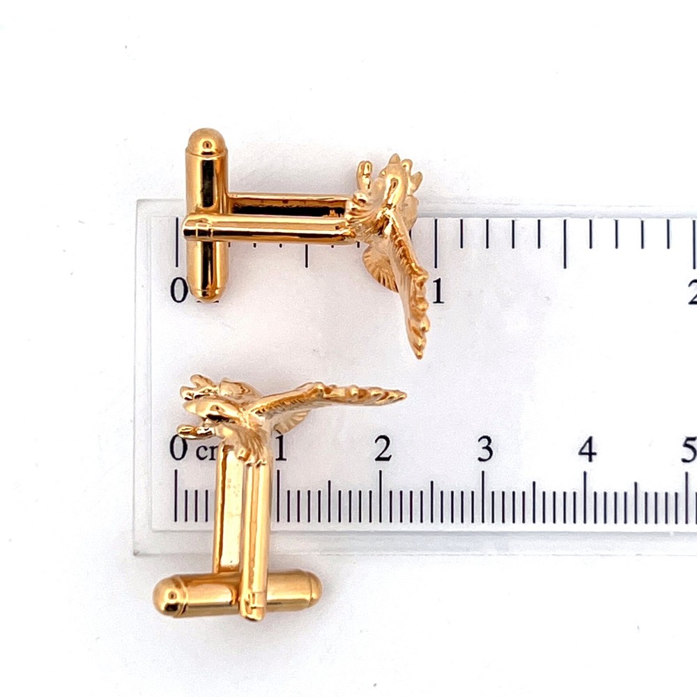 Gold Plated Eagle Cufflinks Ari D Norman