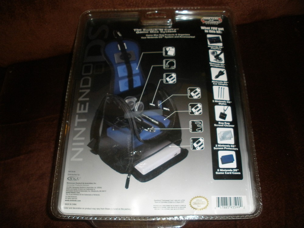 NEW NINTENDO DS LITE STARTER KIT BLACK/BLUE (O19)