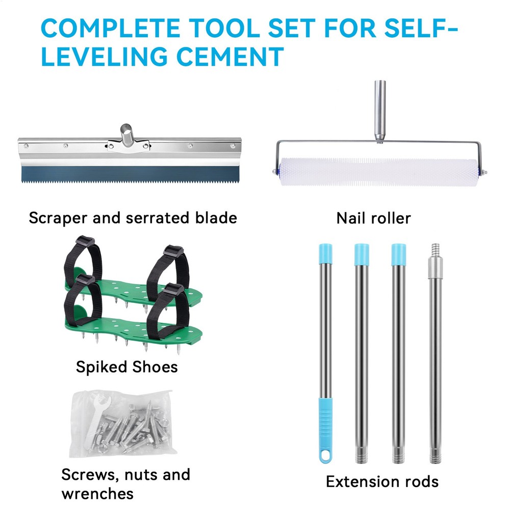 Tool Concret Leveling Leveling Cement Tools Kit Self Self-levelling Cement Floor