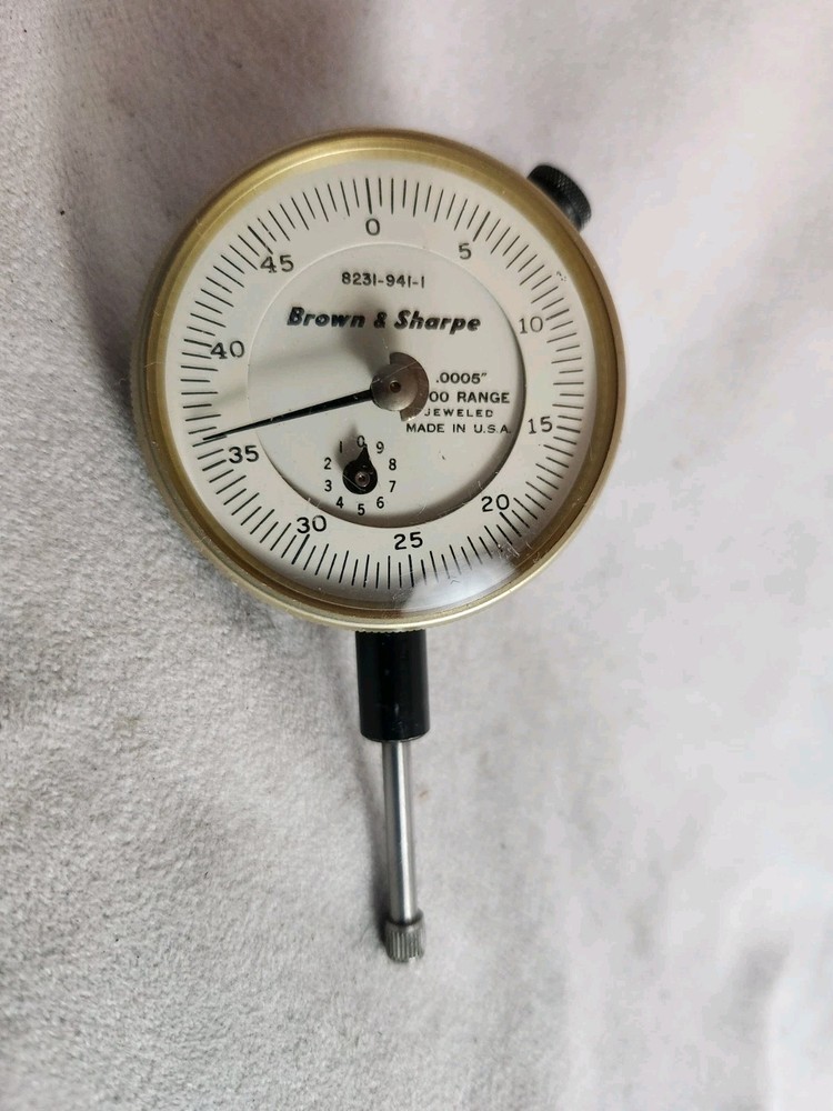 Brown Sharpe 1 Inch Dial Indicator .0005" Resolution