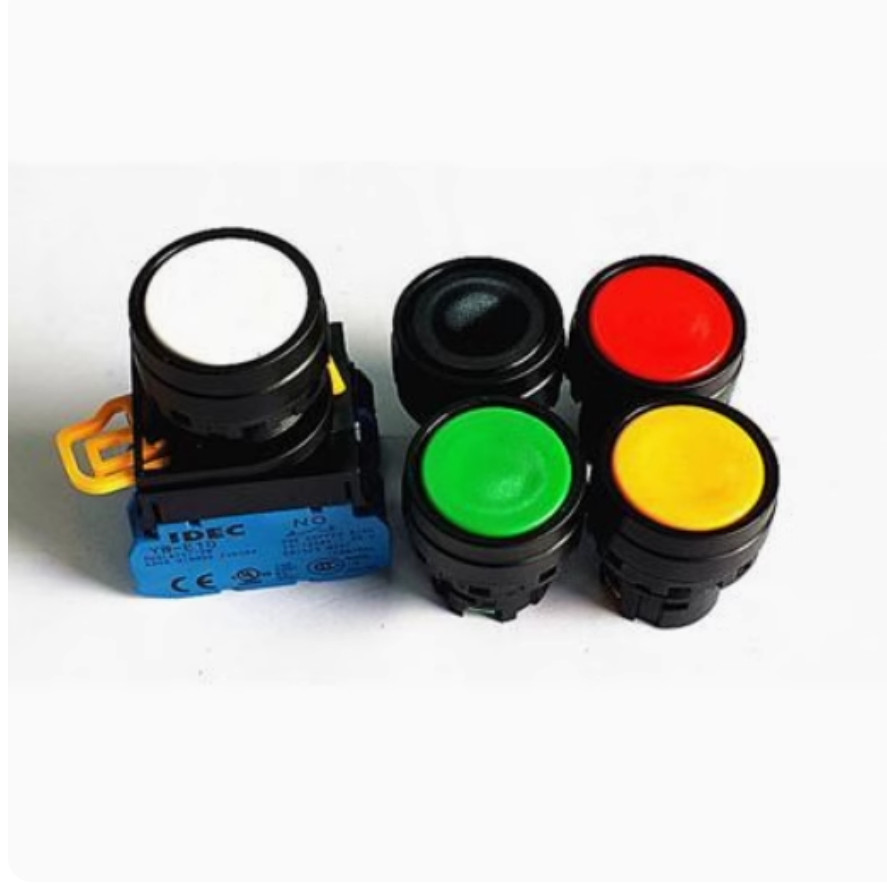 1PC New IDEC Flat head self-locking button YW1B-A1E20R 2NO red #LL