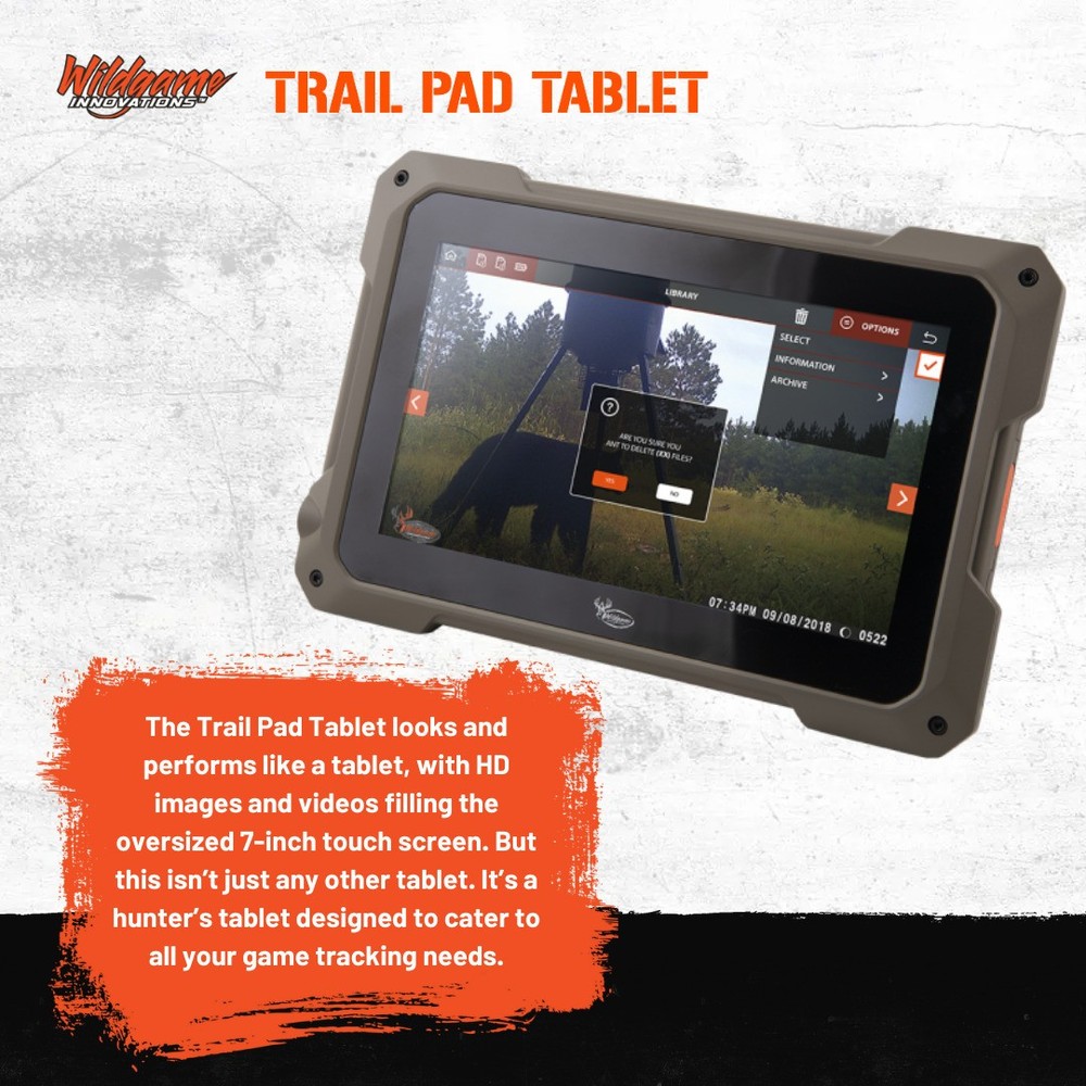 Wildgame Innovation Touchscreen Trail Pad Tablet with 12 Pack Memory Card Bundle