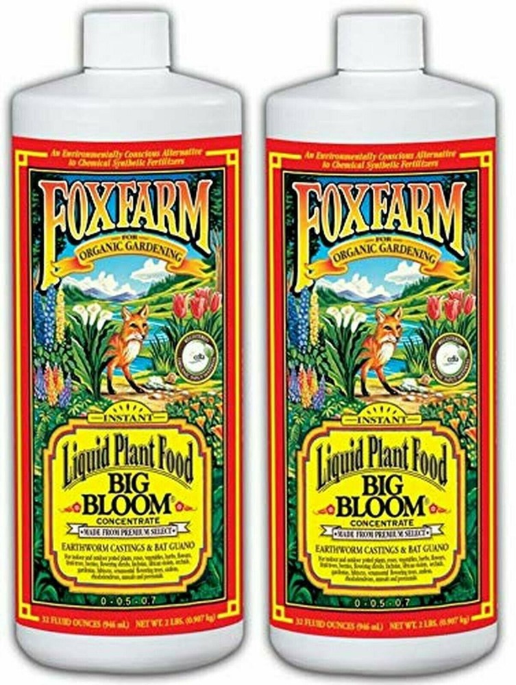 FoxFarm FX14002 Big Bloom Liquid Concentrate, 1 Quart(.2-Pack)
