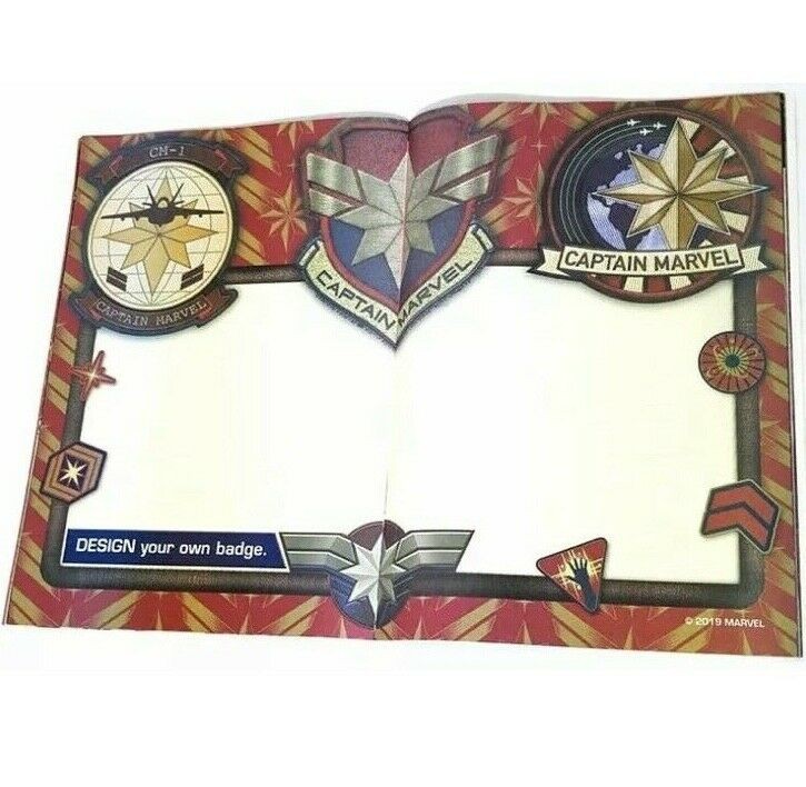 Marvel CAPTAIN MARVEL Sketch Book (Includes over 30 Stickers) NEW