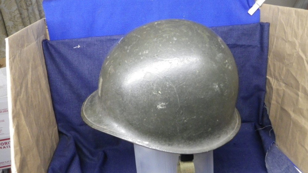 WWII M1 Helmet Front Seam