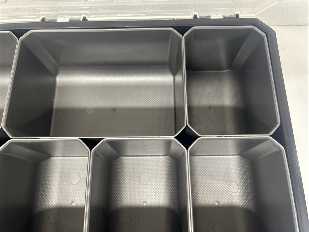 Husky Small Parts Tool Organizer Storage Hardware Case Toolbox 11 Compartments