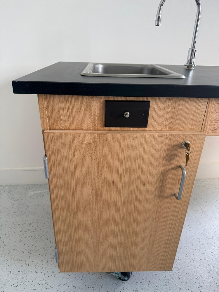 NextGen ADA Mobile Lab Unit Workbench with Sink and Faucet.