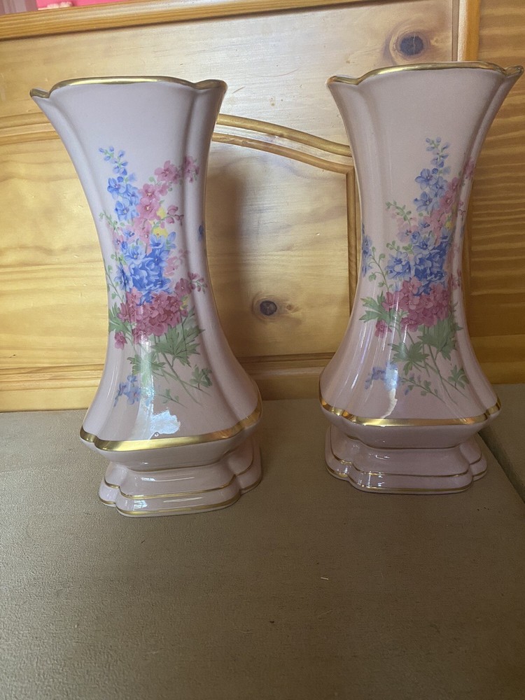 Antique Pink Bohemian Vases