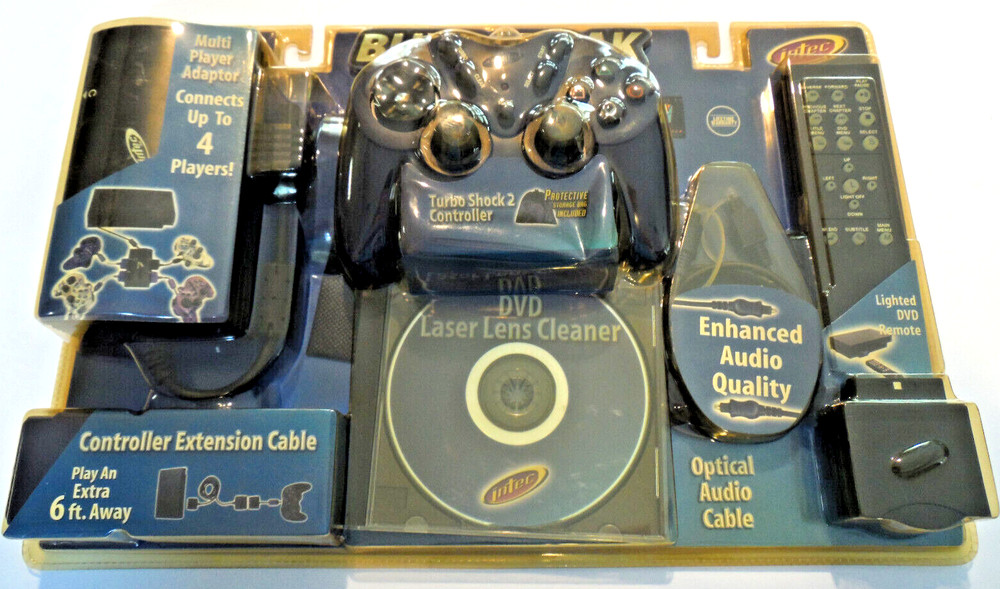 Intec Accessory Controller Pak Bundle for Playstation 2 PS2 Multitap Remote -New