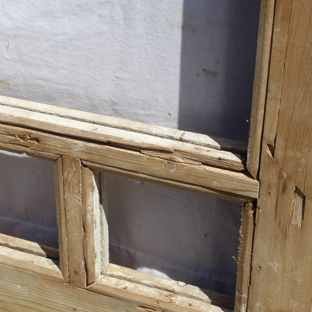 Antique 42” Double Doors with Gothic Arch Windows, NED2380