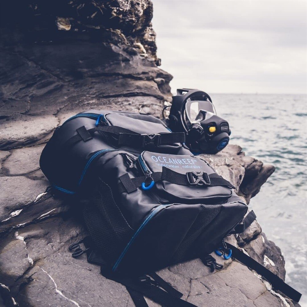 Ocean Reef Neptune III System - Diving Full Face Mask-Small/ Medium, Black