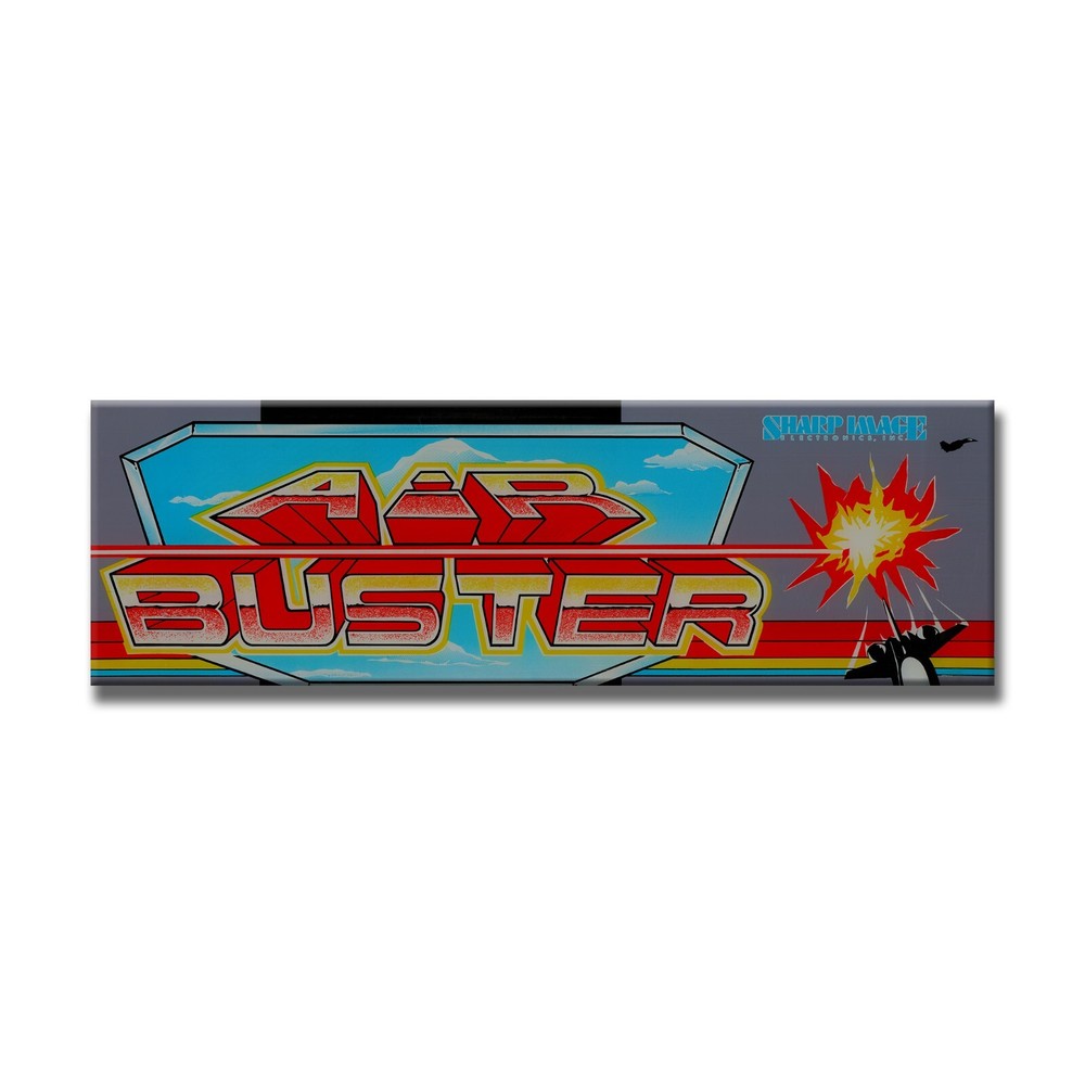 Air Buster Premium Arcade Marquee Insert Reproduction Header Backlit Sign