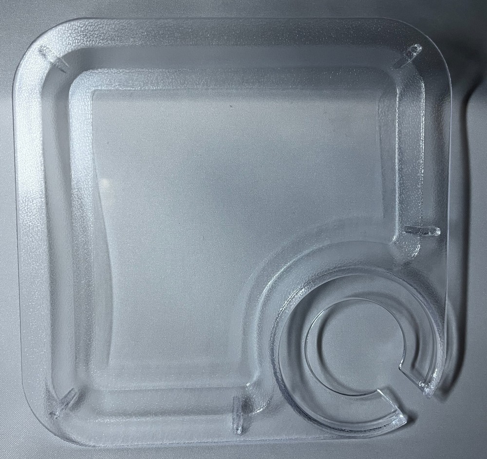 Party Plate With Built In Stemware Holder