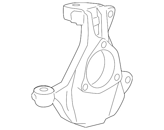 Genuine GM Passenger Side Steering Knuckle 22842315