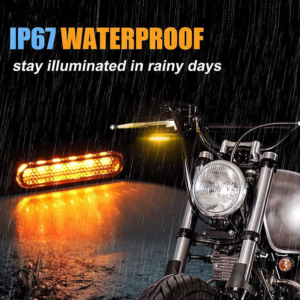 Front Handlebar LED Turn Signals Blinker 1PAIR Fit For Suzuki Boulevard