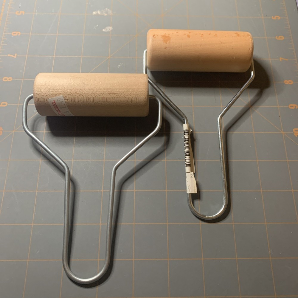 Ink Roller Brayer Wood