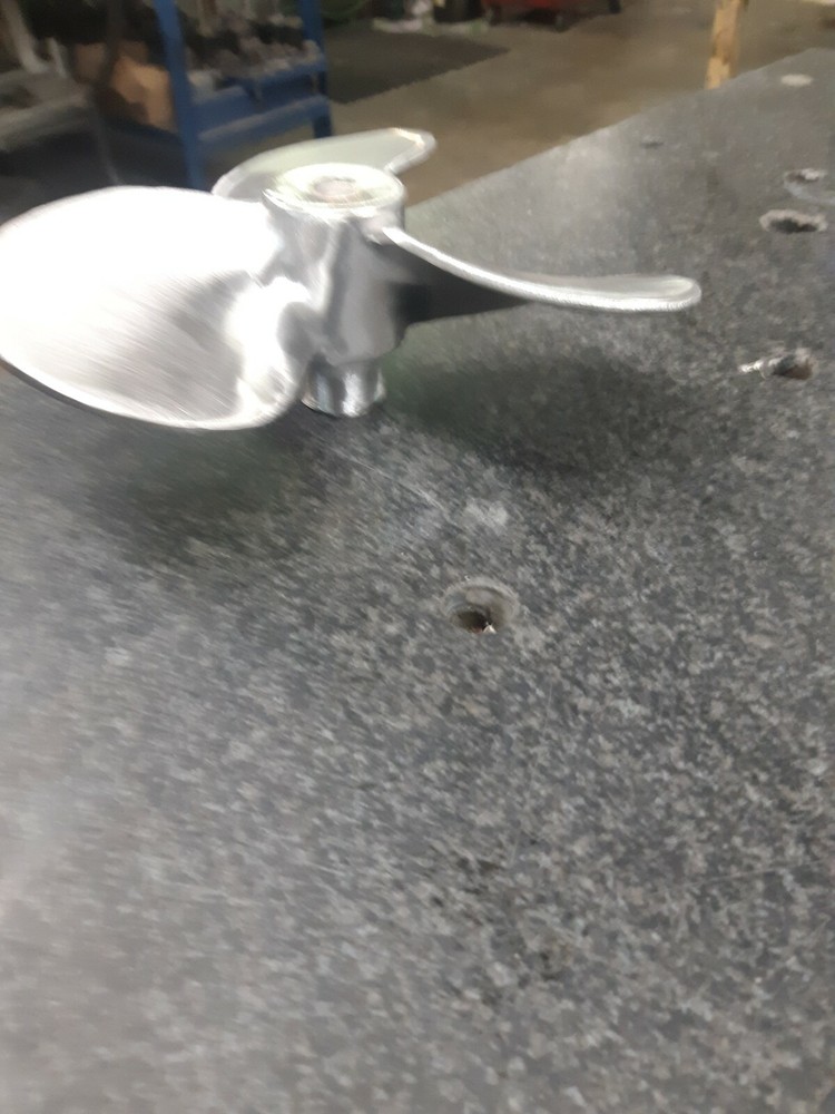 mixing propeller 10x10in. new 316ss 5/8 or 3/4, 7/8,1"or any size bore. Balanced
