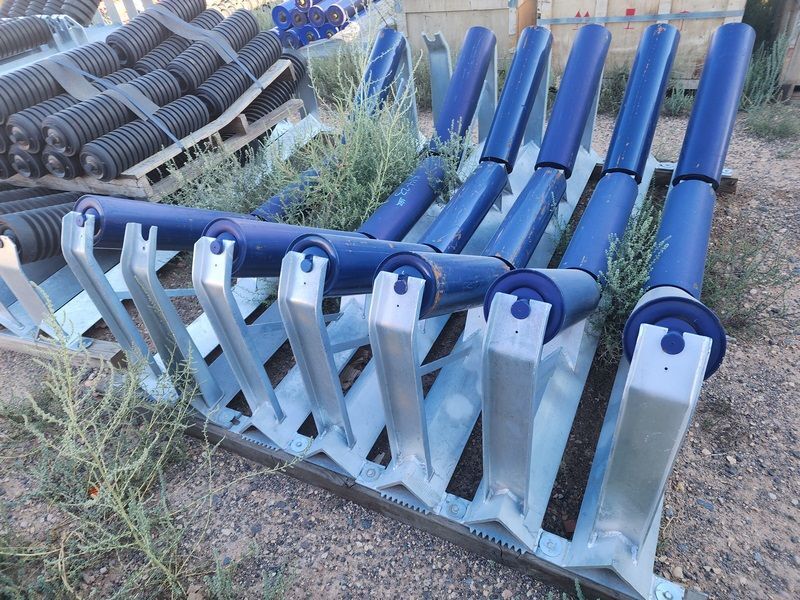 Large Quantity of Conveyor 60 inch Belt Components Return Rollers # 3949