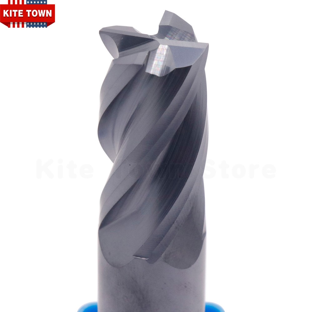 4 Flute 5/8" x 1-1/4" x 3-1/2" Solid Carbide Regular End Mill - AlTiN Coated