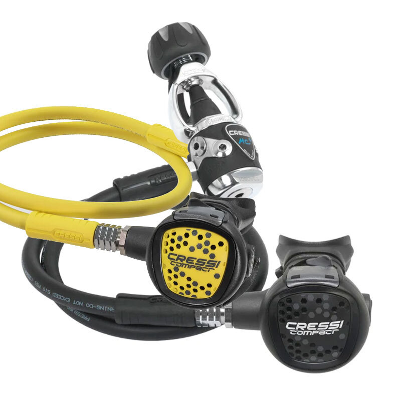 Cressi Sub MC9 XS Compact Regulator Black INT with Octopus