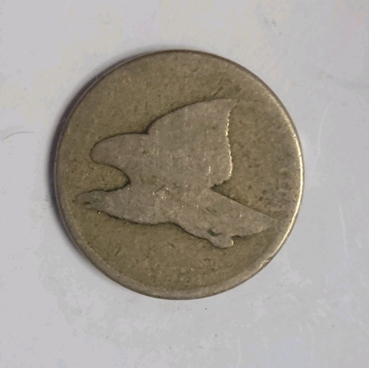 1858 Flying Eagle Cent Genuine Raw Ungraded 00231