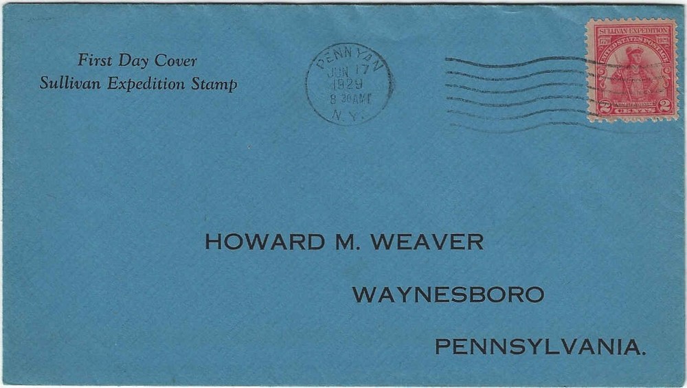 FDC   # 657-48    Sullivan Expedition  --   Howard Weaver