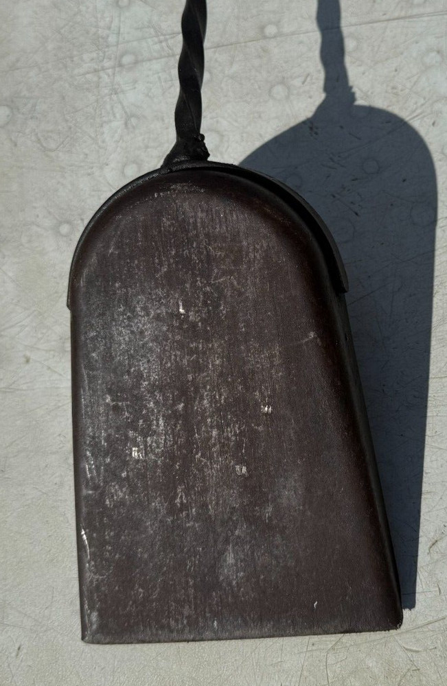 Vintage Fireplace Coal Ash Shovel Blacksmith Solid Wood Handle Decor 30" Long