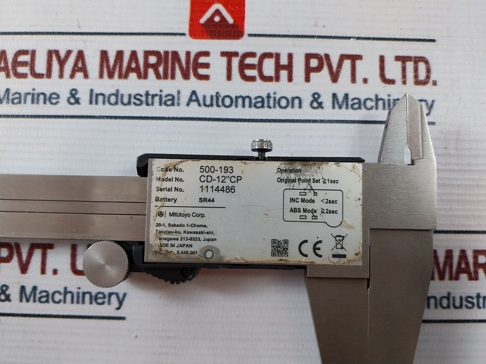 Mitutoyo CD-12”CP Absolute Digital Digimatic Caliper 500-193