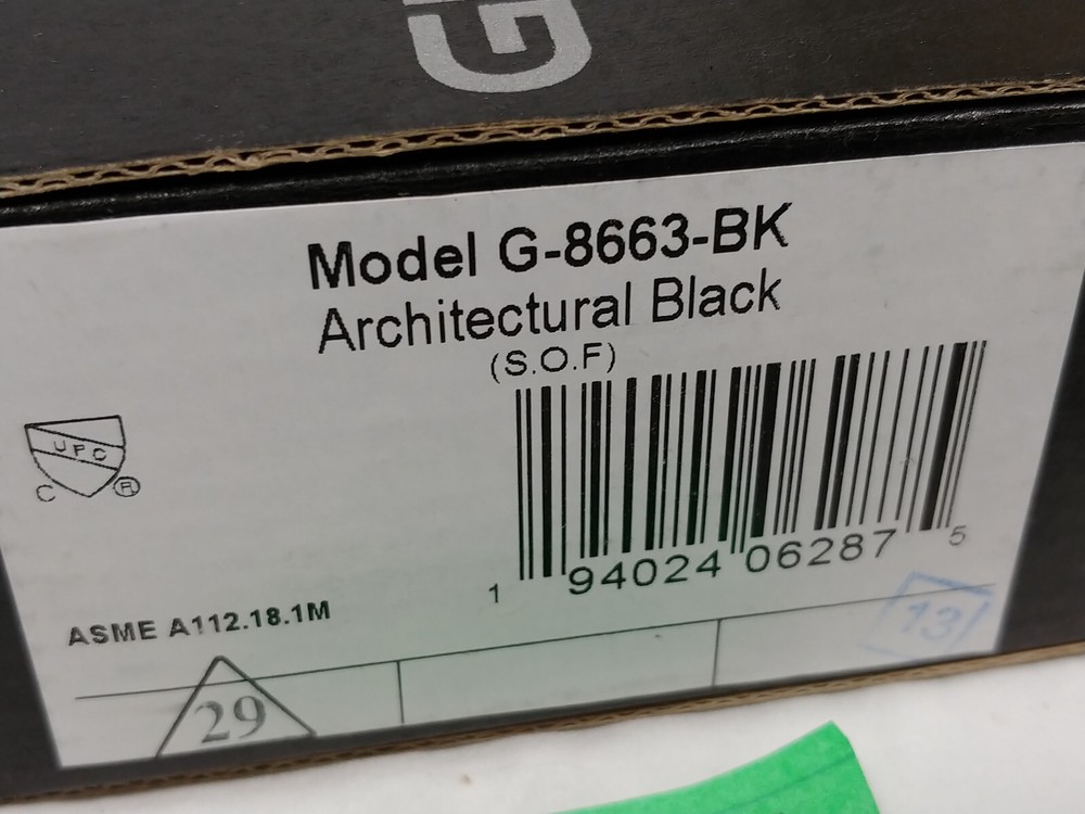 Graff G-8663-BK Transitional Wall Supply Elbow in Architectural Black