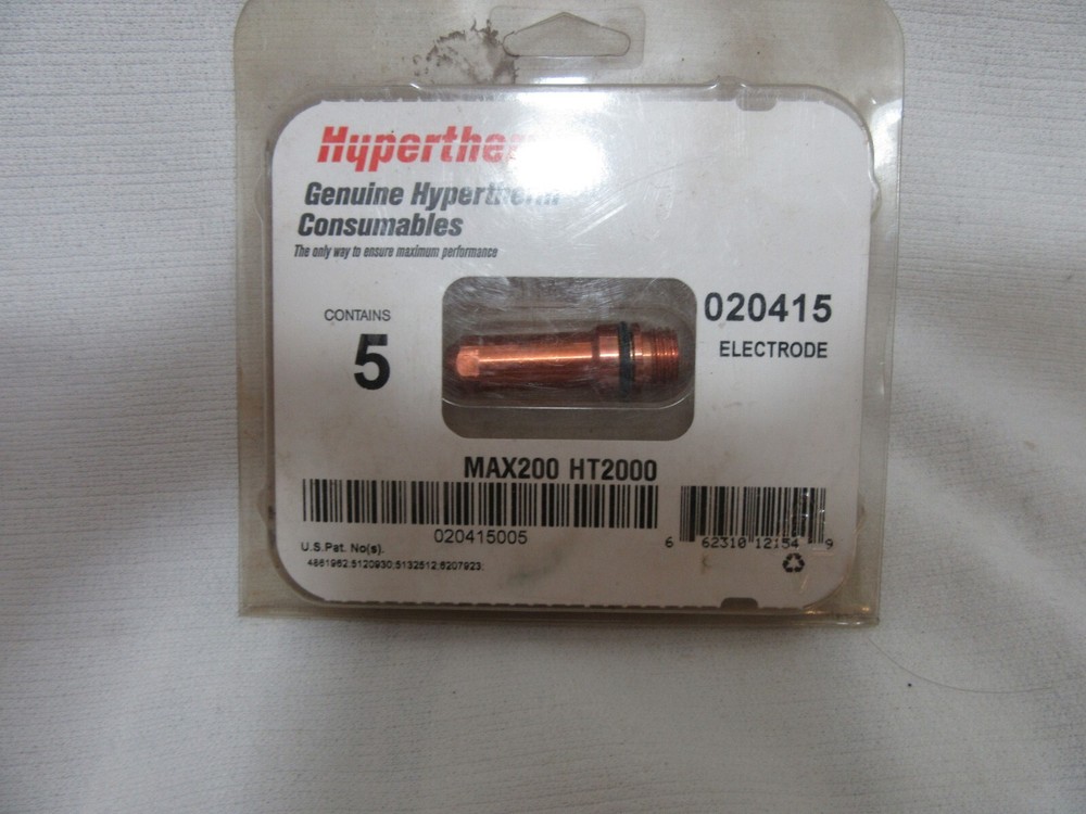 HYPERTHERM 020415 ELECTRODE MAX 200 HT 200 5 PACK