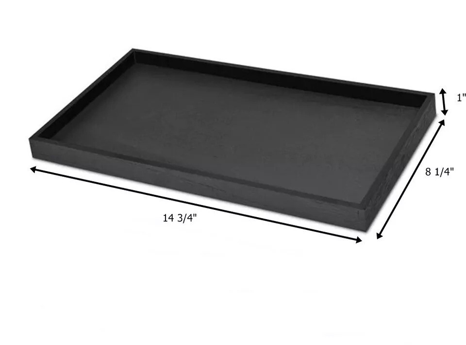 Black 20 Space Lighter Display Black Stackable Plastic Tray