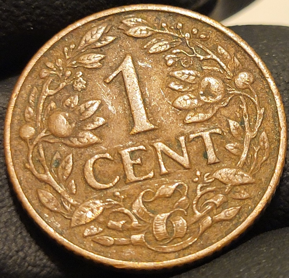 1944 Netherlands Curacao 1 Cent!