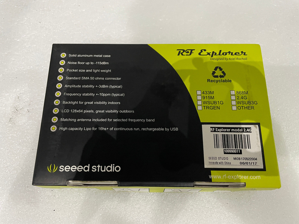 RF Explorer Handheld Spectrum Analyzer 2.4GHz