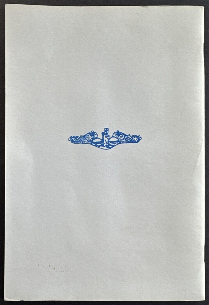 USS Sand Lance SSN660 Commissioning Program 1971 (24 Page booklet)