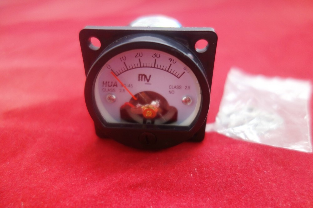 1pc DC 0- 50mV millivolt Analog Voltmeter Analogue Voltage panel meter SO45