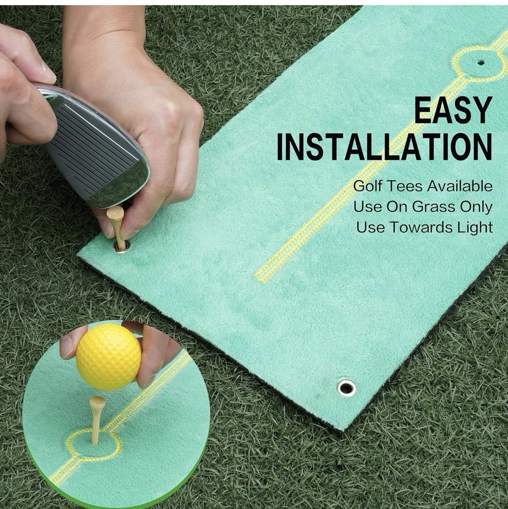 Golf Swing Path Trainer Mat Feedback Practice Aid