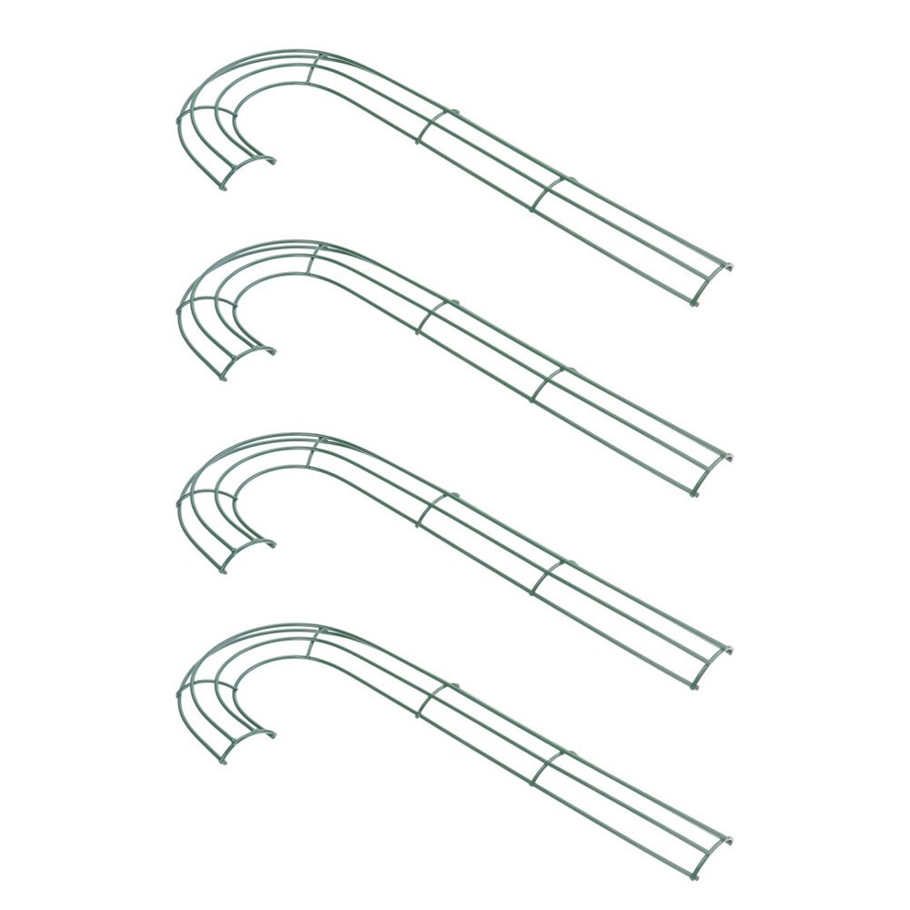 4Pcs Cane Iron Wreath Frame DIY Wreath Accessory Christmas Accessory