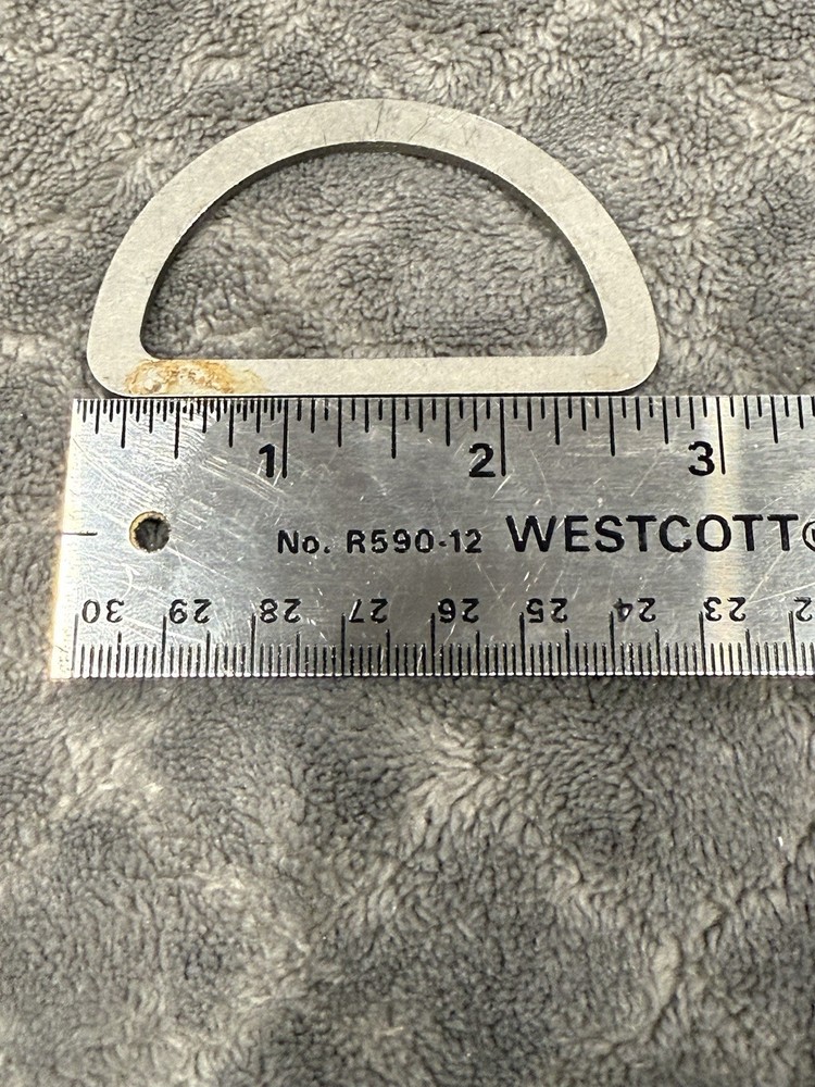 D-Ring Stainless Steel - Flattened Ends