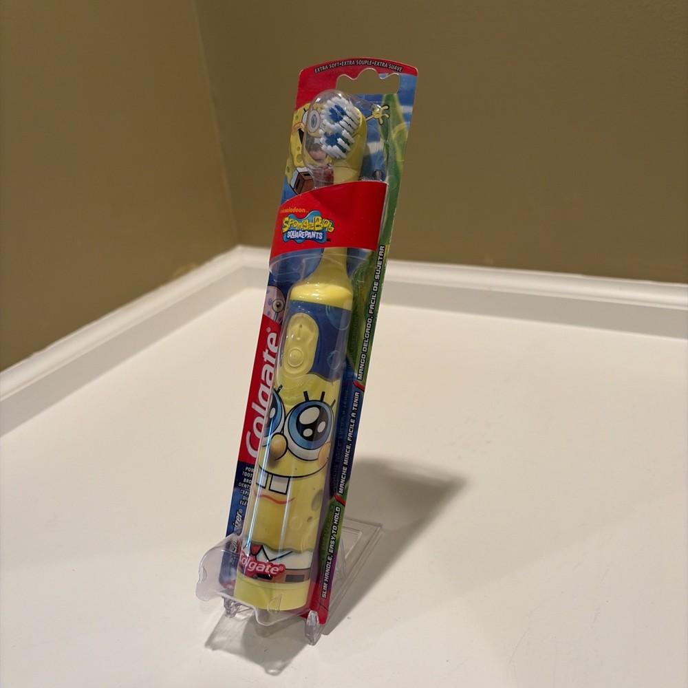 SpongeBob Square Pants Colgate Extra Soft Powered Toothbrush