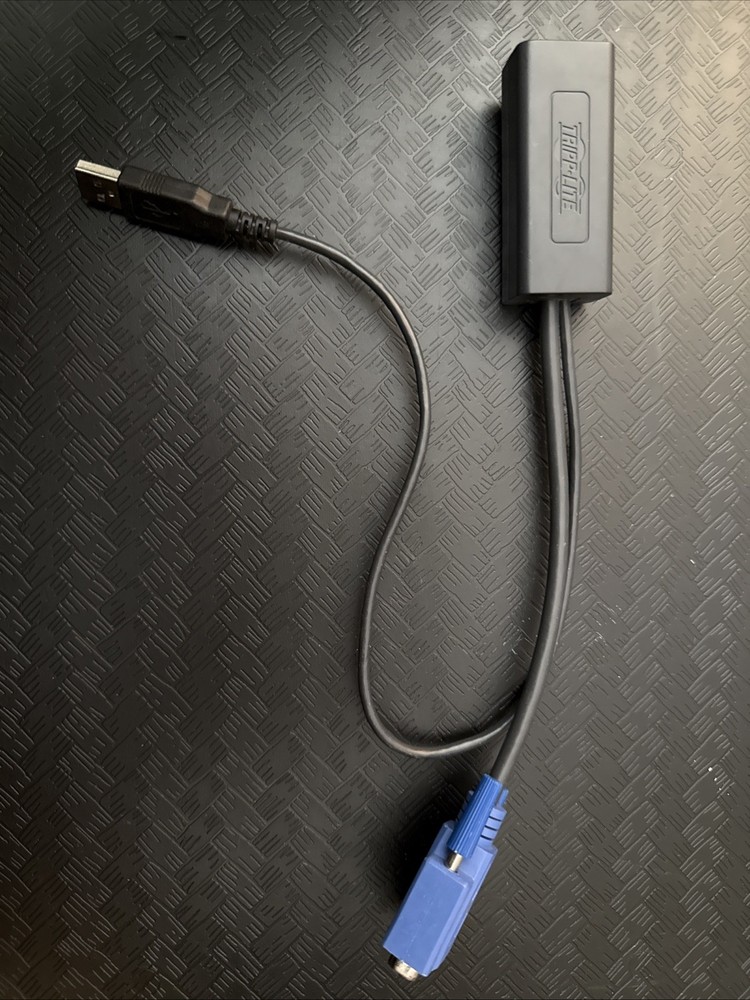 Tripp-Lite Black Blue B078-101-USB-1 USB Black Server Interface Unit