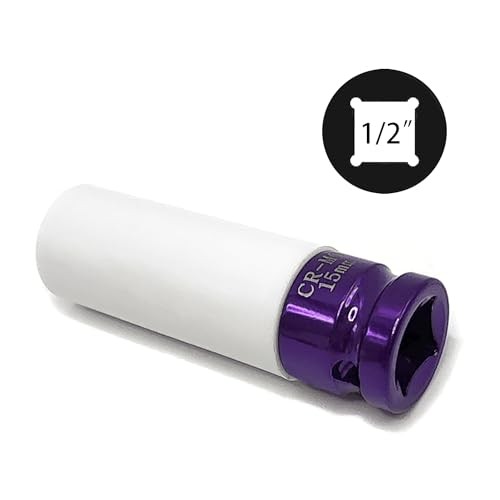 15mm 1/2" Drive Wheel Protector Impact Socket - Thin Wall Deep Socket for 15MM